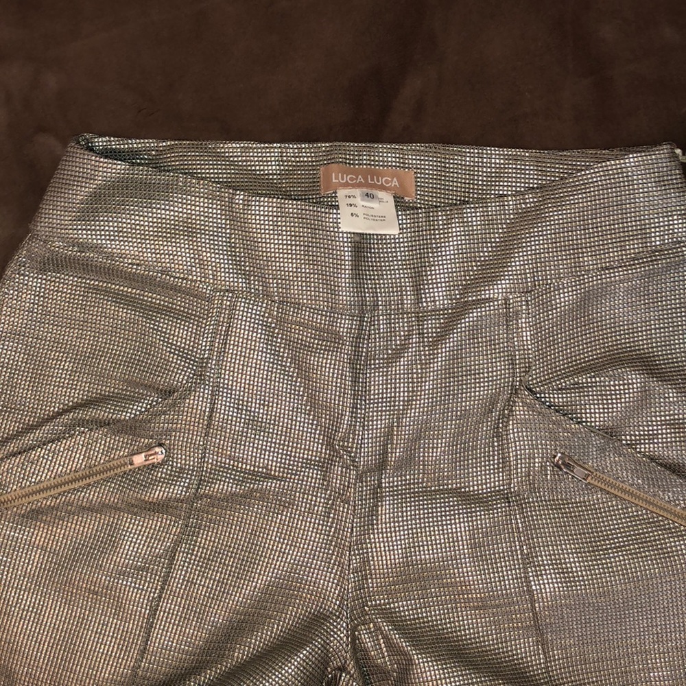 Designer Metallic Pants - Picture 4 of 5